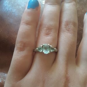 Helzberg aquamarine ring